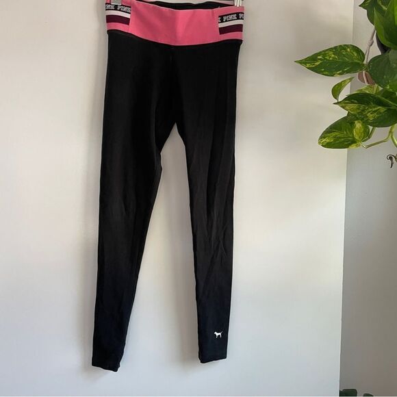 VS Pink Yoga Pants with pink waistband - Picture 2 of 6